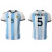 Günstige Argentinien Leandro Paredes #5 Heim Fussballtrikot WM 2022 Kurzarm